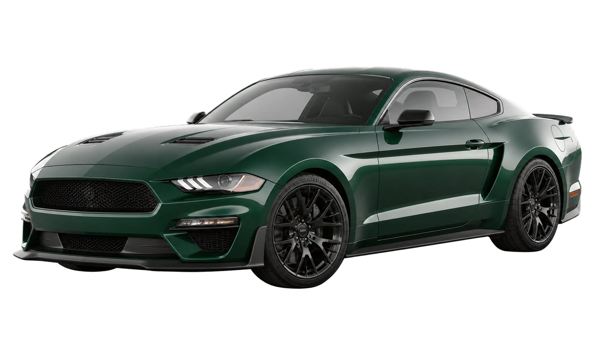 Generated studio illustration of a debadged Ford Mustang Shelby GT500